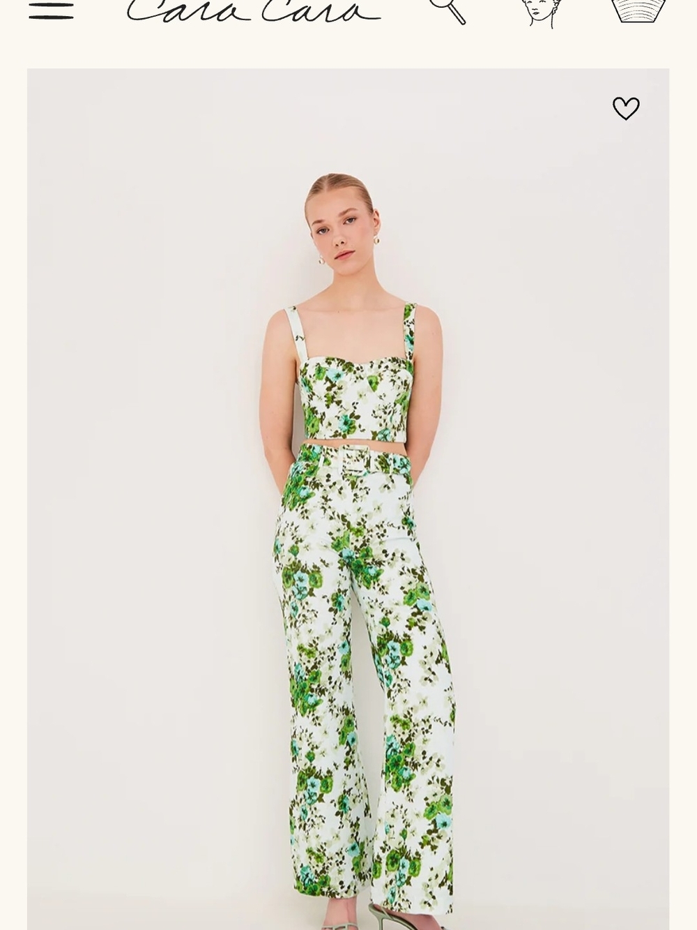 Cara Cara Sz 6 Women's Floral Wide-Leg Pants. NWT